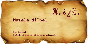 Matala Ábel névjegykártya